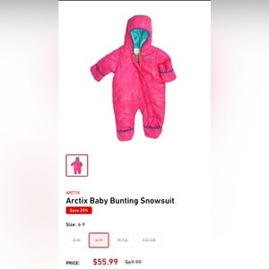 Arctix Baby Bunting Snowsuit
